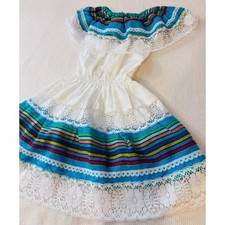 Authentic Mexican Fiesta Dress Girls Size 2T 3T 4T 