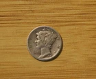 1941 90% Silver Mercury Dime
