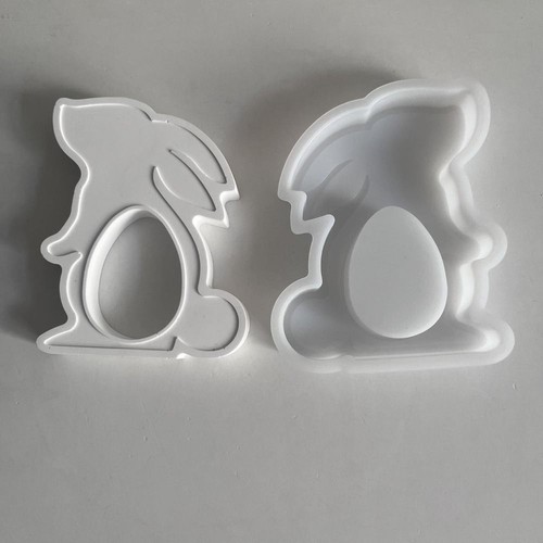 Handmade Easter Bunny Silicone Molds Standing Cupcake Baking Molds Home Decor - Picture 7 of 8