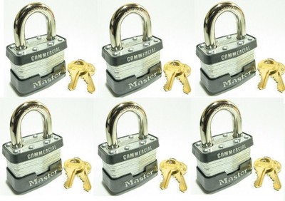 new Master Lock 1KA 2246 Set of 6 Keyed Alike