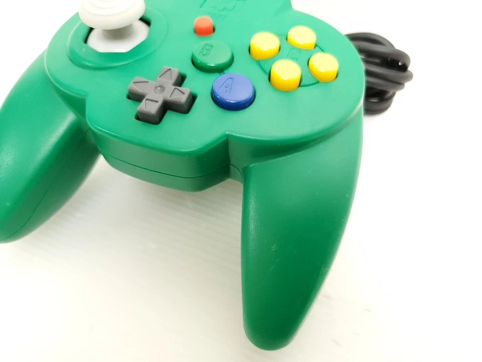 Nintendo 64 N64 HORI PAD MINI Green Controller Pad Tested Working Japan - Image 3 of 4
