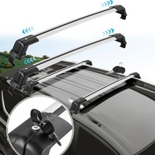 2 x Alu Auto Relingträger universal Dachträger 150kg abschließbar Lastenträger
