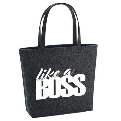 Filzshopper like a Boss Spruch Geschenkidee like a Boss Geschenk Präsent Mitbrin