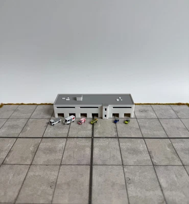 für Herpa Wings 1:500 / 1:400 Fahrzeuge Halle Vehicle Hangar GSE / Airport