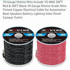 10 Gauge Marine Wire Include 10 AWG 50FT Red  50FT