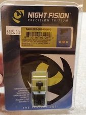 Night Fision SAW-202-007-OGWG Tritium Night Sight Set – Fits S&W M&P Shield /...