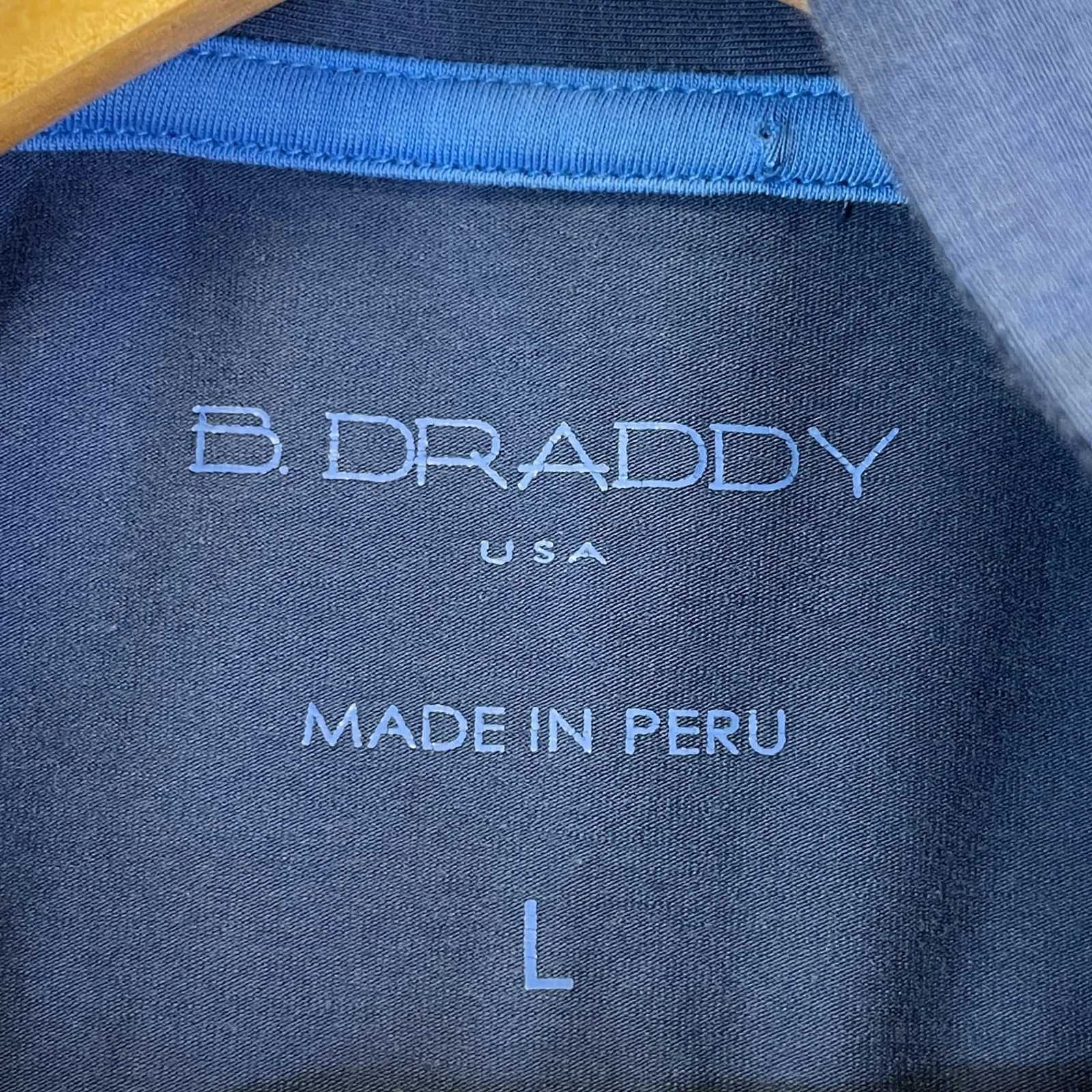 B. Draddy Men’s Golf Lightweight Hoodie Large Blue Pullover Sweatshirt - product detail image 5