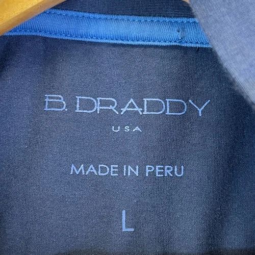 B. Draddy Men’s Golf Lightweight Hoodie Large Blue Pullover Sweatshirt image 5