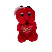 Vintage Devil Valentines Red You're a Lil 10  Dan Dee Plush Stuffed Animal
