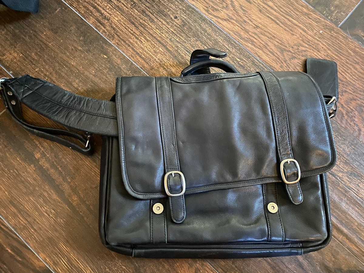 Canyon Outback Leather Goods Briefcase Laptop Messenger bag w