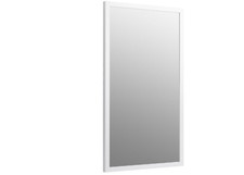 KOHLER K-99664-1WA Jacquard 34.5" x 19.5" Rectangular Framed Mirror, Linen White