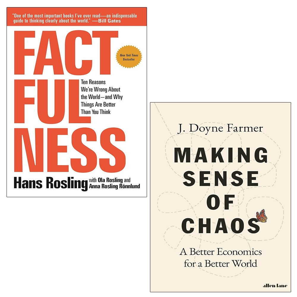 Factfulness Hans Rosling, Making Sense of Chaos J. Doyne Farmer 2 Books Set HB