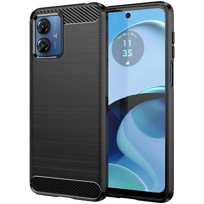 Hülle Carbon für Motorola Moto G54 5G Schutzhülle Handy Case Cover Handyhülle - Bild 1 von 4