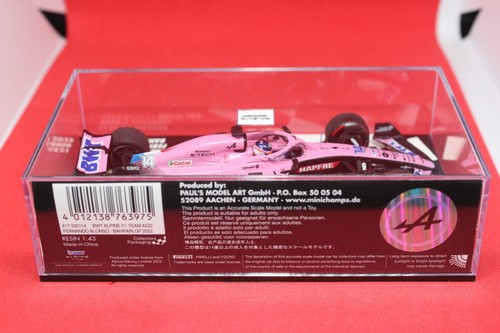 1/43 BWT Alpine F1 Team A522 Renault (2022) - #14 F. Alonso - MINICHAMPS - Foto 3 di 3