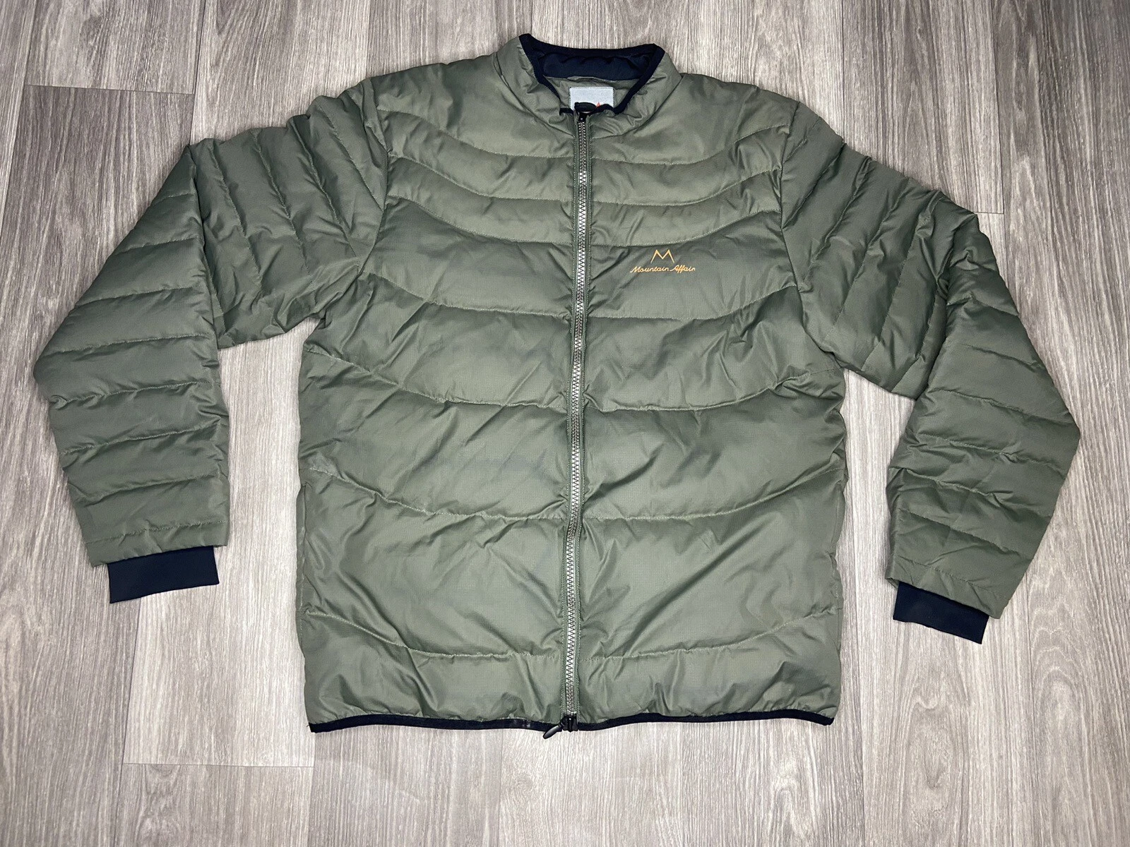 Mountain Affair Green Full Zip Jacket 80% Duck Down Puffer - Size Men’s XL