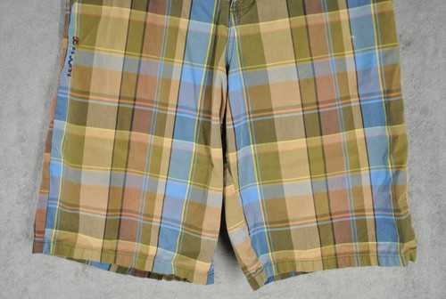 Sean John Chino Shorts Boys 20 Plaid Pockets Long Hip Hop Streetwear P Diddy - Picture 4 of 16