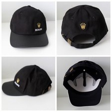 Rolex Hat Gold Crown Logo - Vegan Leather Bill - Very Nice Brand New Never Worn