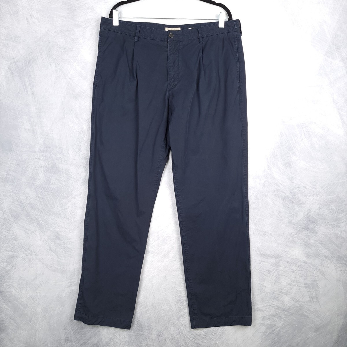 パンツ Burberry Trousers Blue Burberry Wide- Leg Pleated Pants, Brand Size 4 (US Size 2