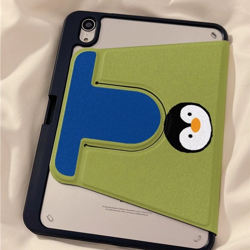 Cartoon Penguin Patern Case for IPad 5 6 7 8 9 10th Generation Air 3 4 Mini Pro - Image 4 of 4