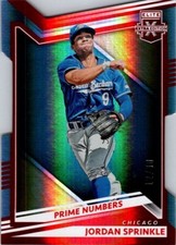 2022 Panini Elite Extra Edition Prime Numbers A Die-Cut /80 Jordan Sprinkle #131