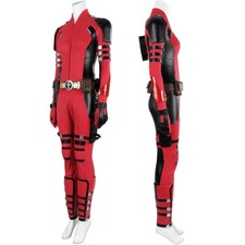 High Quality Lady Deadpool 3 Jumpsuit Woman Cosplay Wanda Wilson Costume Outfit