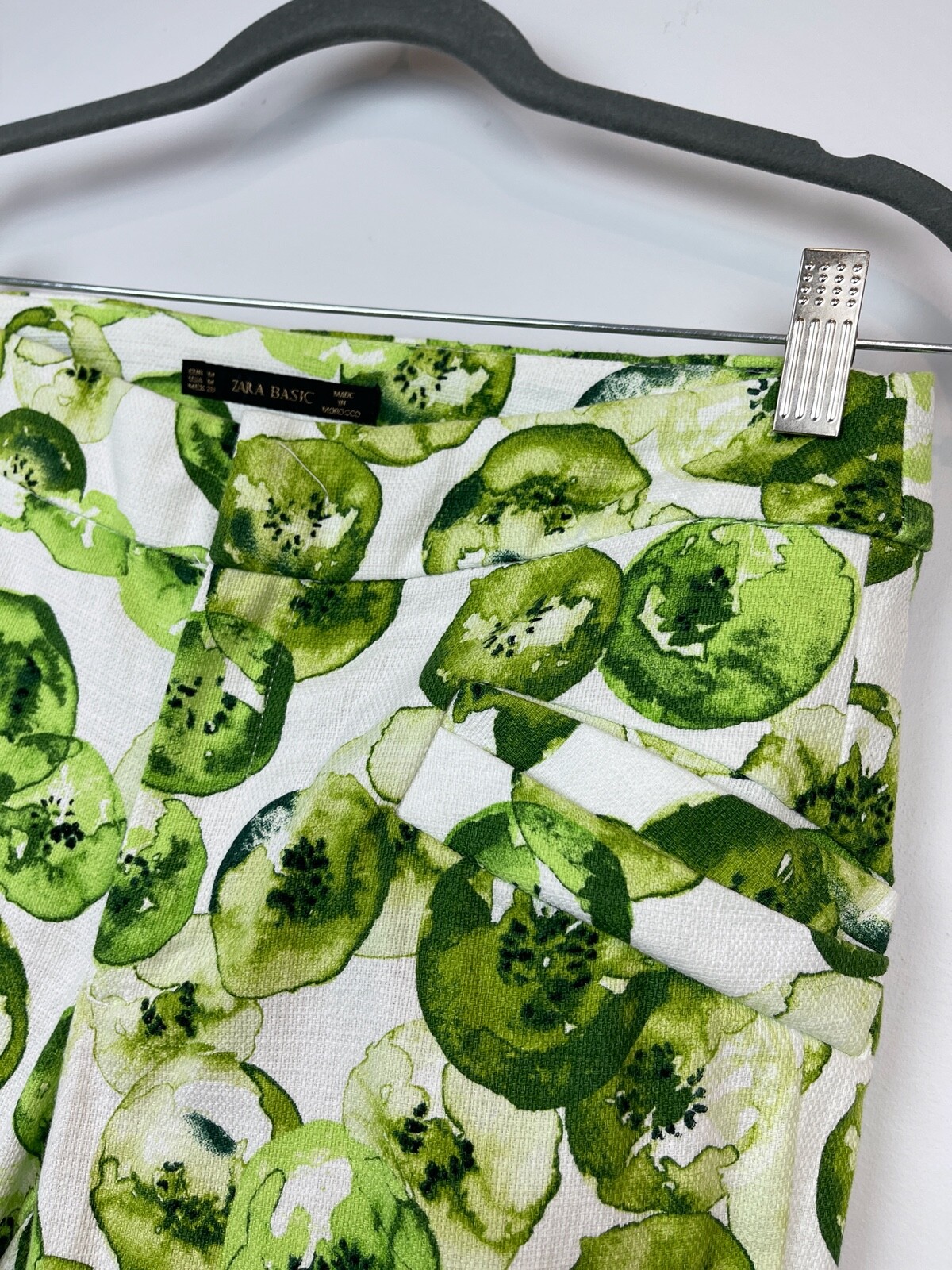 Zara Basic Women's Kiwi Fruit Pattern Stretch Str… - image 5