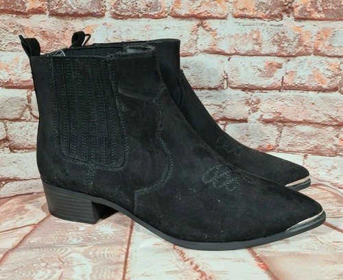 black suede pull up boots