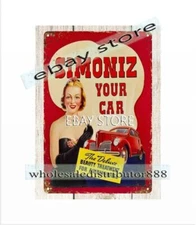 Simoniz Your Car metal tin sign indoor bedroom ideas