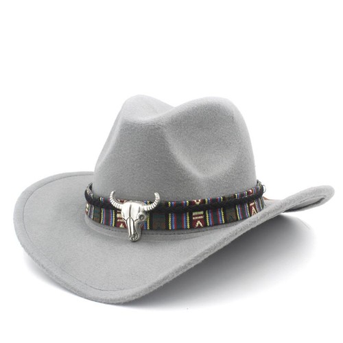 Western Kids Children Cowboy Hat w/Braided Ribbon Decoration for Halloween Party - Picture 15 of 21