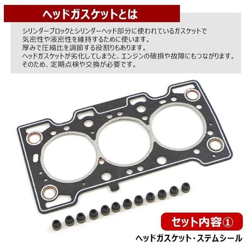 Cappuccino EA11R Carry DA52T Jimny JA11V Suzuki Head Gasket Overhaul Kit NEW - Picture 4 of 4