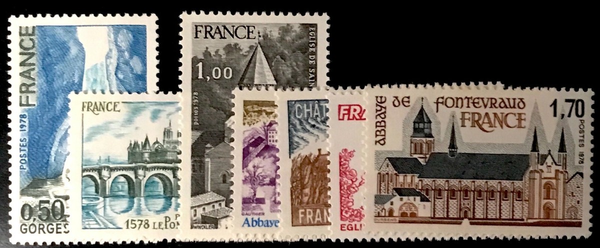 France #YT1982-YT2027 MNH 1978 Commemorative Year Set [1580-1623