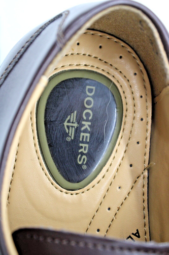 Dockers Oxford Brown Dress Leather Men's Shoes Size 10 All Motion Comfort - Picture 3 of 8