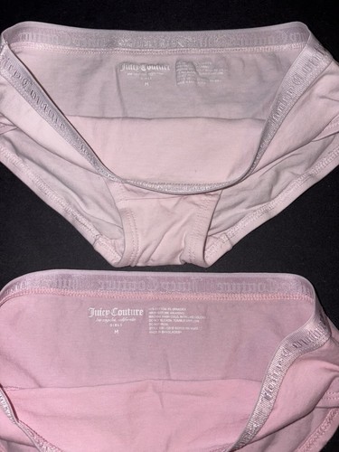 Juicy Couture Girl M Low Rise Cotton Bikini Panty Underwear Pink Lot - Picture 2 of 3