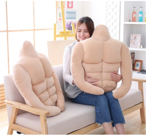 Creative Plush Simulation Body Muscle Cushions Funny Pillow Valentine's Day Gift - Image 3 of 4
