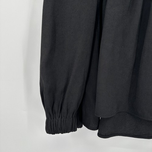 Pomander Place by Tuckernuck Black Carlota Blouse sz XL NWT Peplum Top - Picture 4 of 7