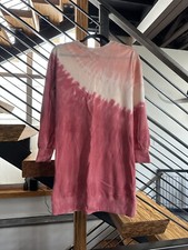 NWT - WOMEN'S OLD NAVY PINK TIE-DYED SWEATSHIRT SHIFT DRESS - SIZE XSMALL