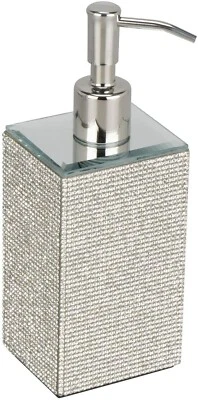 EagleWiz Silver Sparkle Diamante Silver Bling Soap dispenser Hand Cream Pump