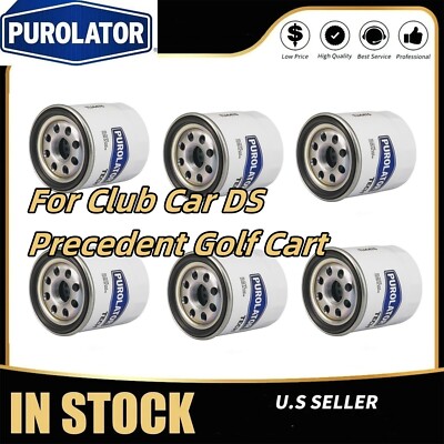 6x Oil Filter For Club Car DS Precedent Golf Cart 1992-Up 1016467 ...