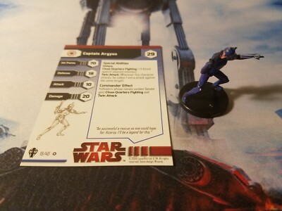 Star Wars Miniatures Galaxy at War 19 Captain Argyus