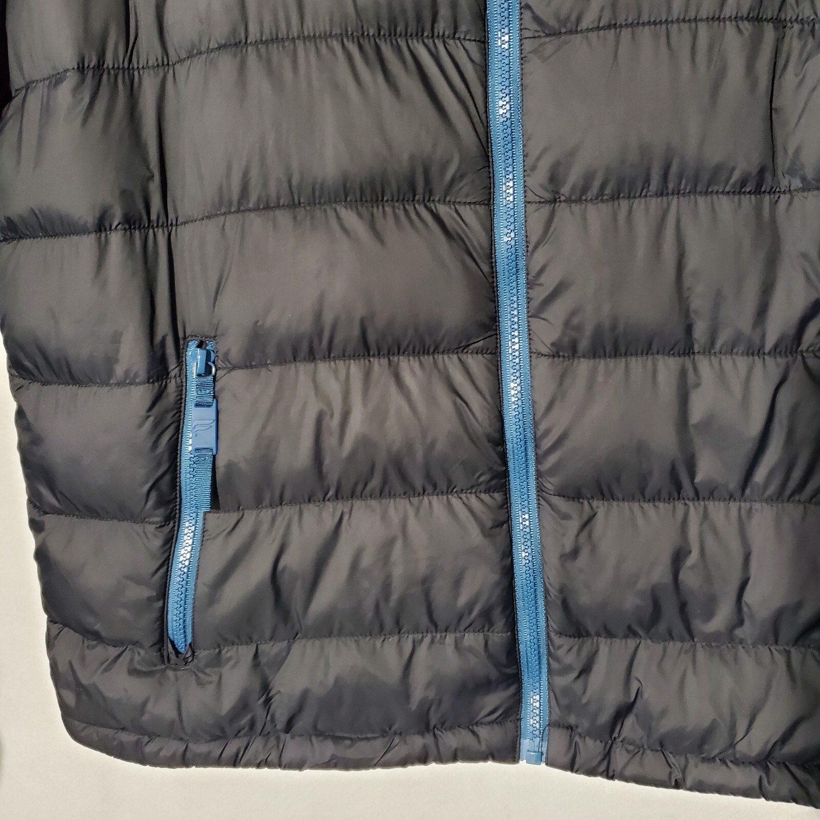 Fabletics Jacket Men Large Black Packable Puffer … - image 15