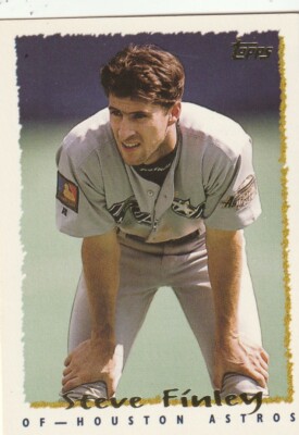 FREE SHIPPING-MINT-1995 Topps Steve Finley #626-PLUS ASTROS BONUS CARDS