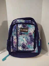 Trans By JanSport Tie Dizzle 17" Backpack Laptop Sleeve 4 Zippered Compartments 