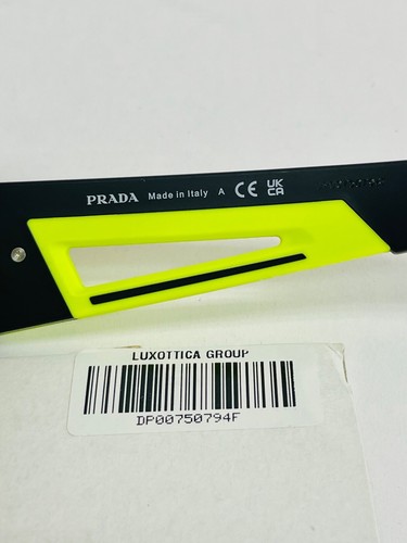Gafas PRADA Linea Rossa 03P Negro Lima Amarillo Goma 55 mm PS03PV - Imagen 6 de 8