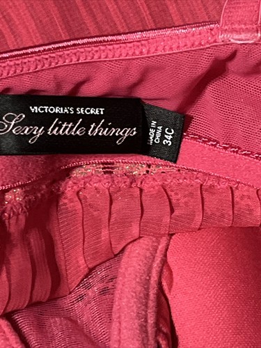 Lencería de peluche rosa Victoria’s Secret Sexy Little Things 34C - Imagen 6 de 7