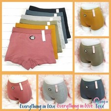 6 Women Soft Stretch Cotton High Rise Sports Boxer Shorts Boyshort Underwear