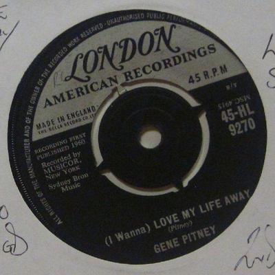 Gene Pitney(7'' Vinyl 1st Issue 2nd State)Love My Life Away-London-UK-Ex/Ex