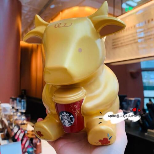 Neu Starbucks 2021 China Chinese New Year Of The Ox Golden Ox Red Cup Sparschwein - Bild 7 von 11