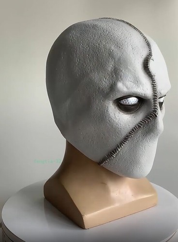 Cosplay Mond Ritter LED Maske Latexhelm Halloween Party Requisiten Geschenk Party Erwachsene - Bild 3 von 9