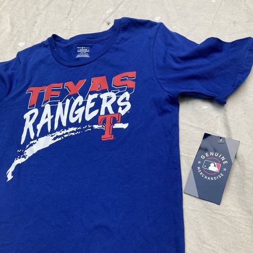 Texas Rangers Baseball MLB Official Girls LARGE 14/16 Blue T-Shirt - Picture 5 of 5
