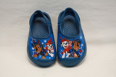 Paw Patrol Marshall Chase Blue Sandals Clogs with Heel Strap Boys Size 7/8